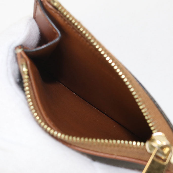 CELINE 10I65 2DS3 04LU Triomphe Three fold wallet PVC/Calf leather brown Women