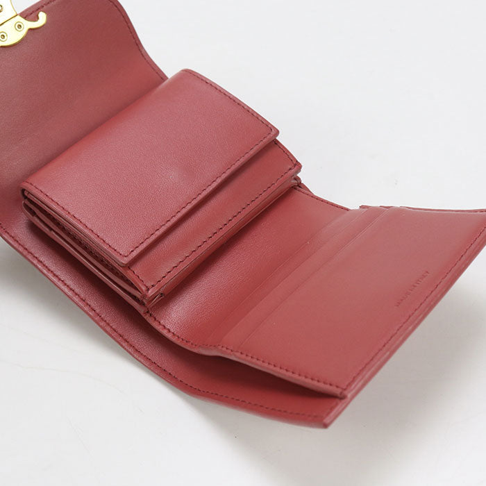 CELINE 10D78 3DPV Small flap wallet Three fold wallet Calfskin pink Women