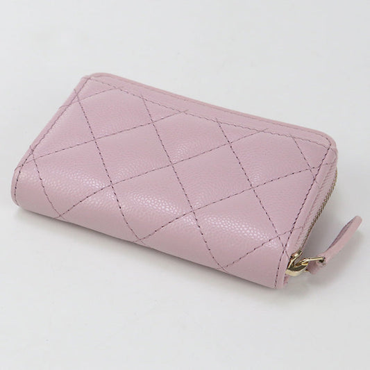 CHANEL AP0216 Zip coin purse Matrasse Coin Pocket/caviar pink Women
