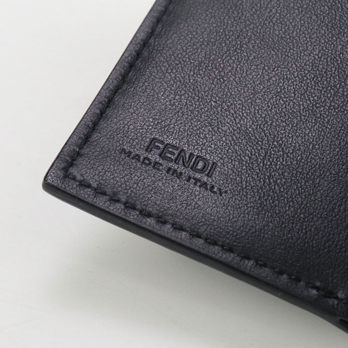 FENDI 8M0395 Tri-fold wallet F is Fendi Flap wallet leather black Women