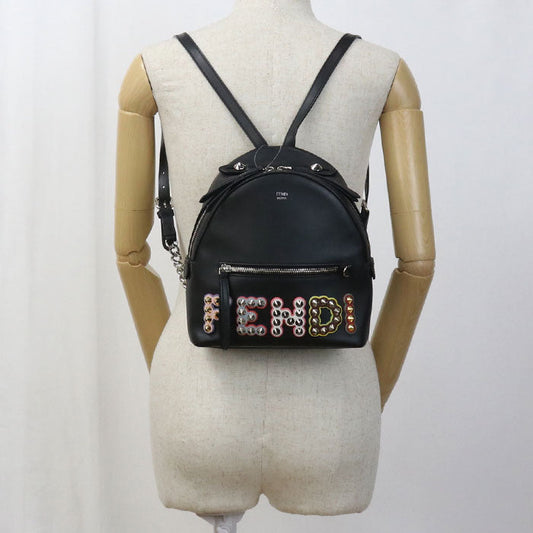 FENDI 8BZ038 A0VR backpack small leather Black Women