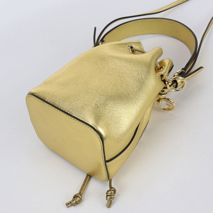 FENDI FE88657 Mini Montresor Handbag leather gold Women