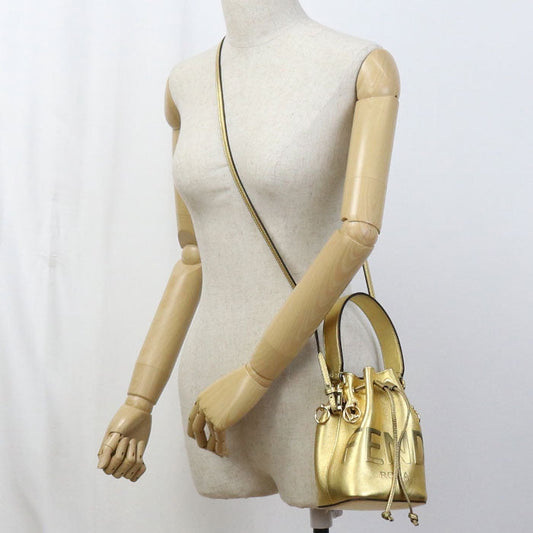 FENDI FE88657 Mini Montresor Handbag leather gold Women
