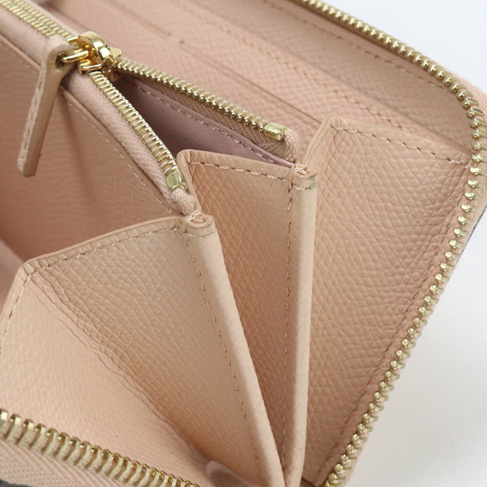 FENDI 8M0406 A18B Zip Around Wallet F is Fendi PurseZip leather Pink Women