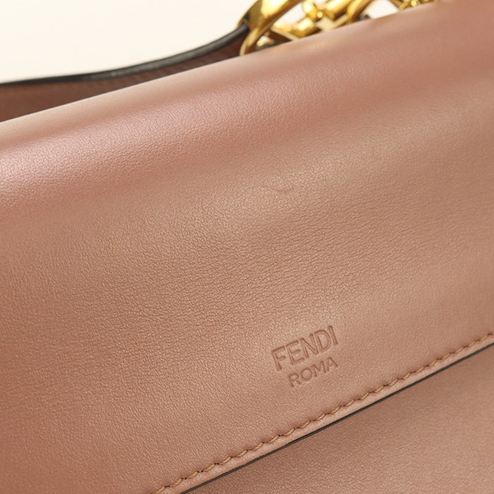 FENDI 8BT284 Shoulder Bag Canai F Zucca handbag 2WAY handbag leather pink Women