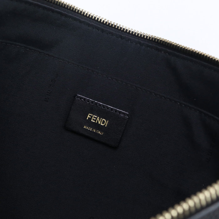 FENDI 7VA433 A7SR monster Clutch bag Calfskin Black mens