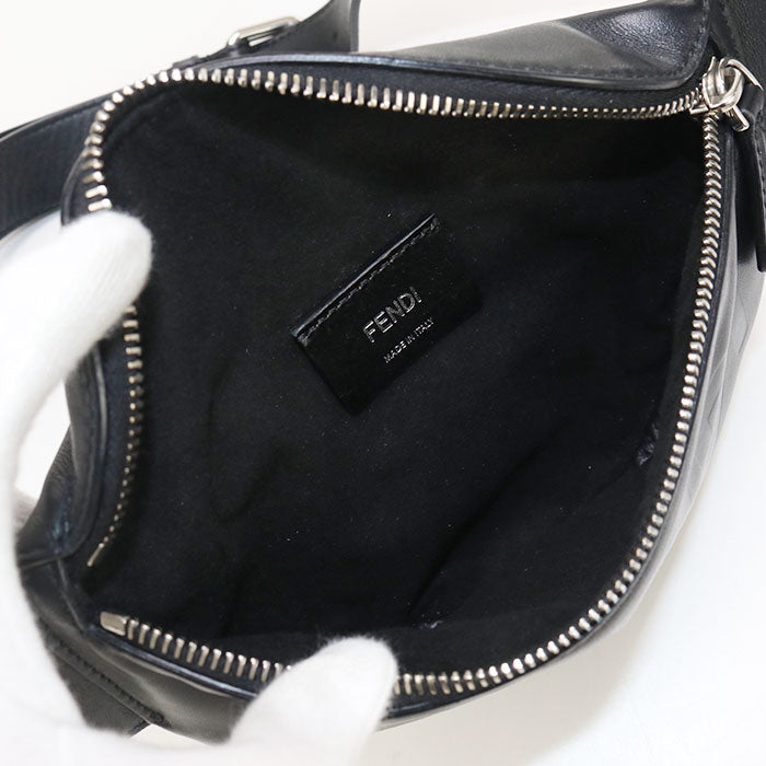 FENDI 7VA525 body bag New Marsupio Mall Belt bag Calf leather black mens