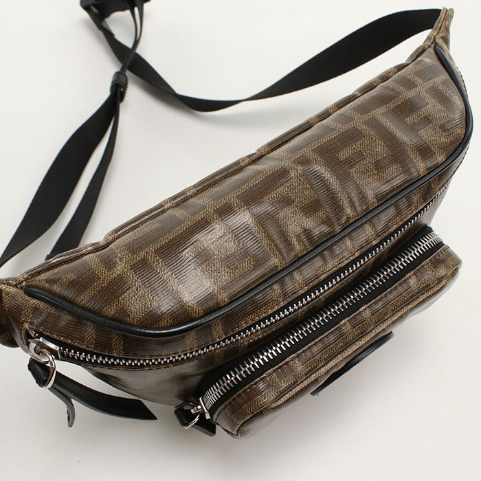 FENDI 7VA446 body bag Zucca Belt bag/Crossbody bag PVC Brown mens(unisex)