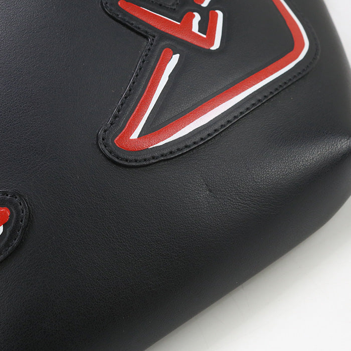 FENDI 7VA434 A72K Belt Bug Monster bugs eye body bag leather black mens