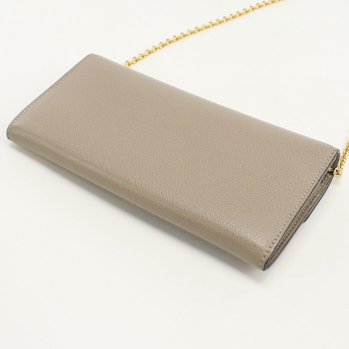 FENDI 8M0365 A18B F is Fendi Chain wallet leather beige Women