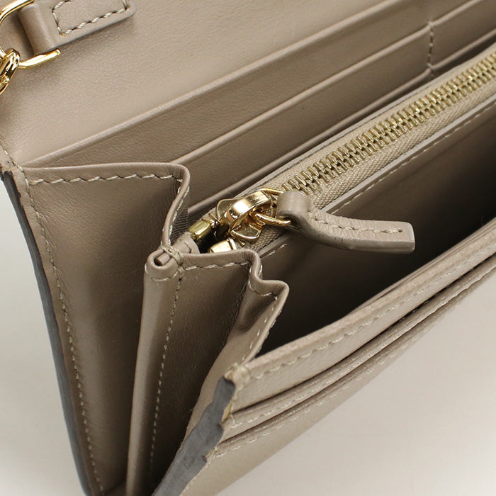 FENDI 8M0365 A18B F is Fendi Chain wallet leather beige Women