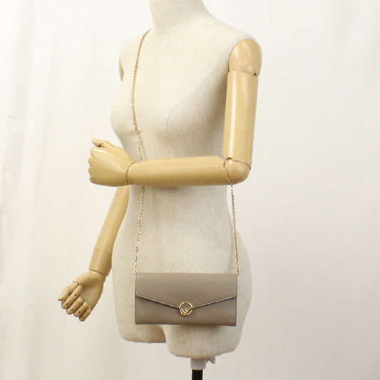 FENDI 8M0365 A18B F is Fendi Chain wallet leather beige Women