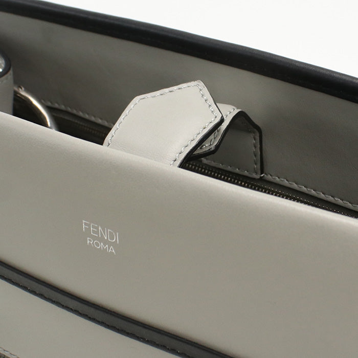 FENDI 8BH343 SIZ F1373 Tote Bag Runaway 2WAYTote Bag leather gray Women