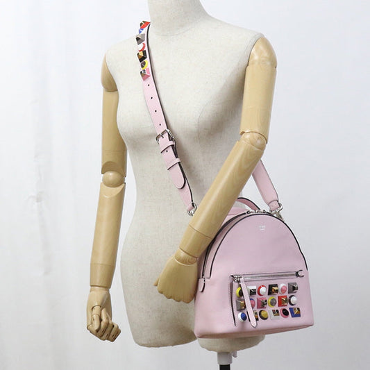 FENDI 8BT281 2WAY Shoulder Bag leather pink Women