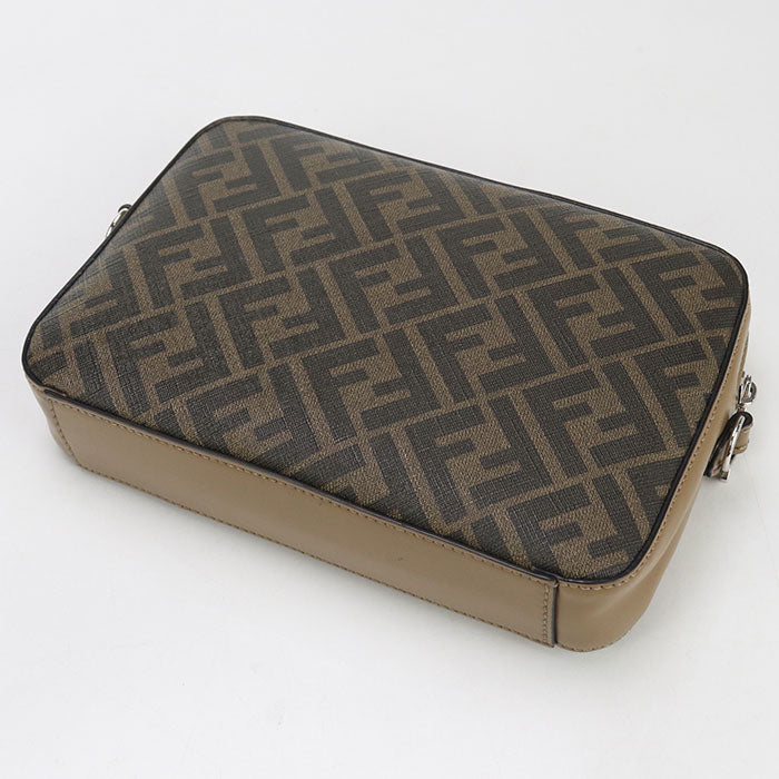 FENDI 7M.0286 Camera case Diagonal Shoulder Bag leather/PVC brown mens