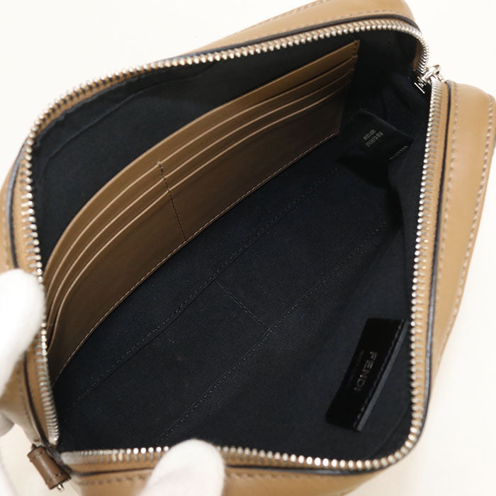 FENDI 7M.0286 Camera case Diagonal Shoulder Bag leather/PVC brown mens