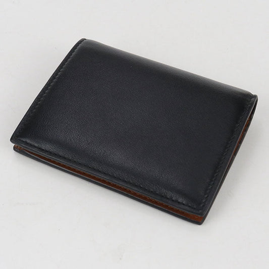 FERRAGAMO 22 0699 Folded Wallet leather Black unisex