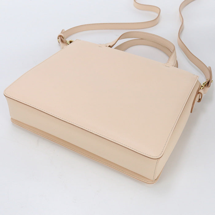 FERRAGAMO 21 E298 2WAY shoulder Bag Vala Ribbon Tote Bag leather pink Women