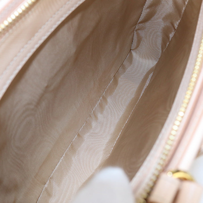 FERRAGAMO 21 E298 2WAY shoulder Bag Vala Ribbon Tote Bag leather pink Women