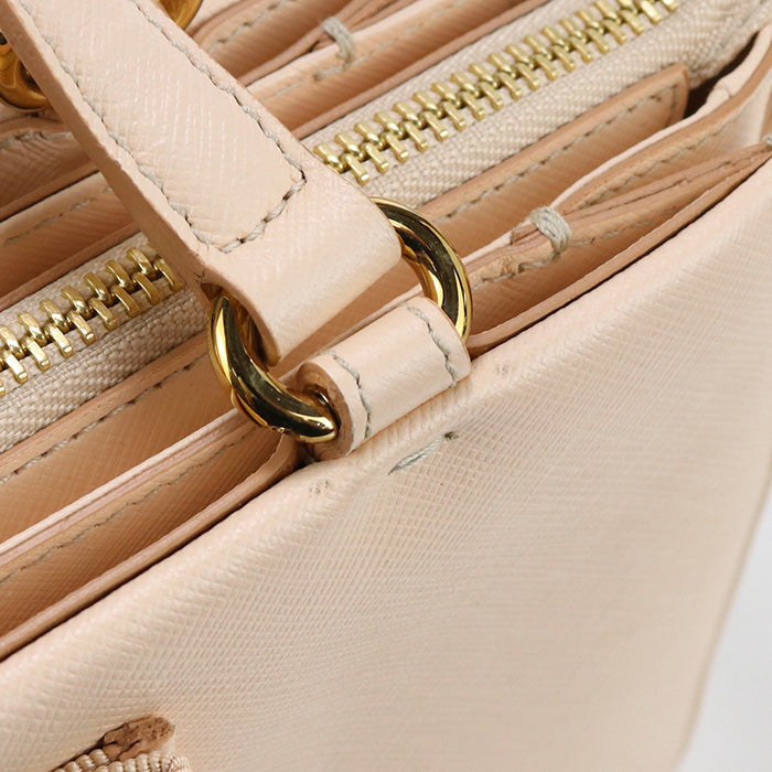 FERRAGAMO 21 E298 2WAY shoulder Bag Vala Ribbon Tote Bag leather pink Women
