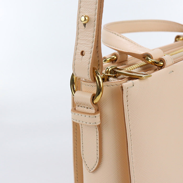 FERRAGAMO 21 E298 2WAY shoulder Bag Vala Ribbon Tote Bag leather pink Women