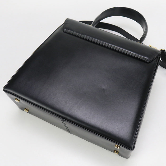 FERRAGAMO FR87030 2WAY Gancini Handbag Calfskin black Women