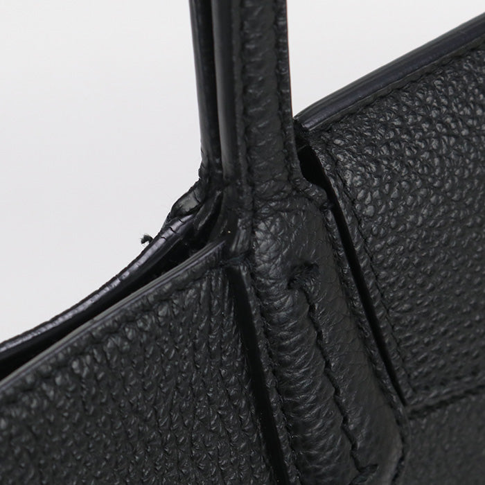 FERRAGAMO FR90839 Gancini Tote Bag Calfskin Black Women