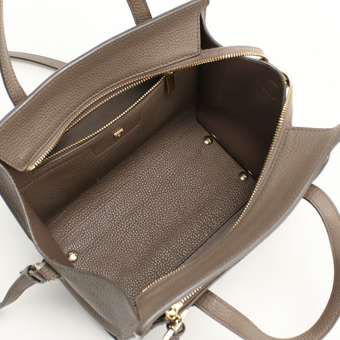 FERRAGAMO 21 F478 2WAY Amy Tote Bag shoulder bag Calfskin beige Women