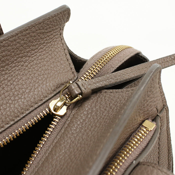 FERRAGAMO 21 F478 2WAY Amy Tote Bag shoulder bag Calfskin beige Women