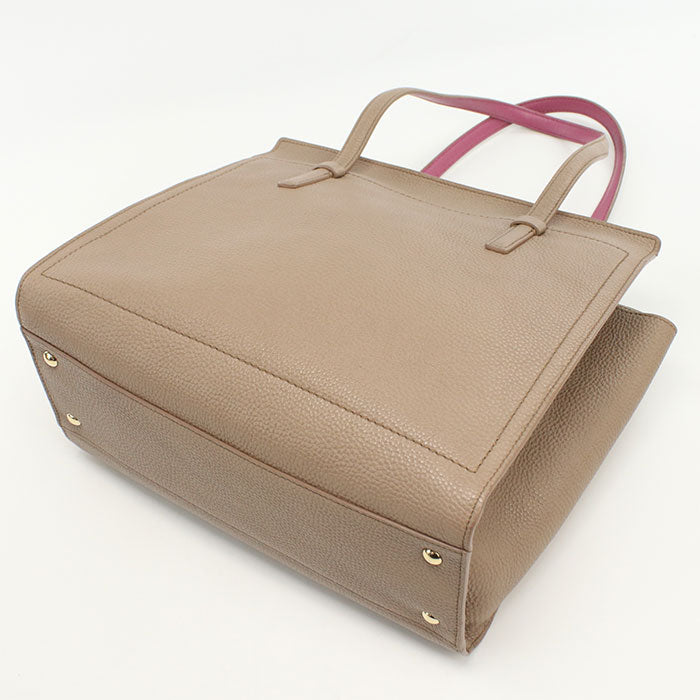FERRAGAMO 21F216 Tote Bag Amy Shoulder bags leather beige Women