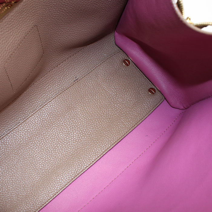FERRAGAMO 21F216 Tote Bag Amy Shoulder bags leather beige Women