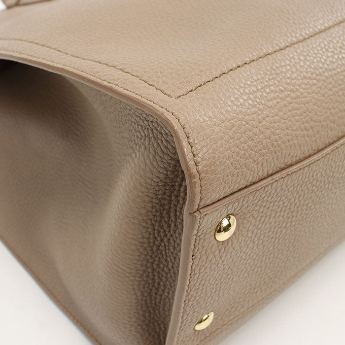 FERRAGAMO 21F216 Tote Bag Amy Shoulder bags leather beige Women