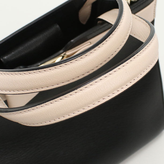 FERRAGAMO 21 1290 2WAY Vala Ribbon Tote Bag Calfskin black Women