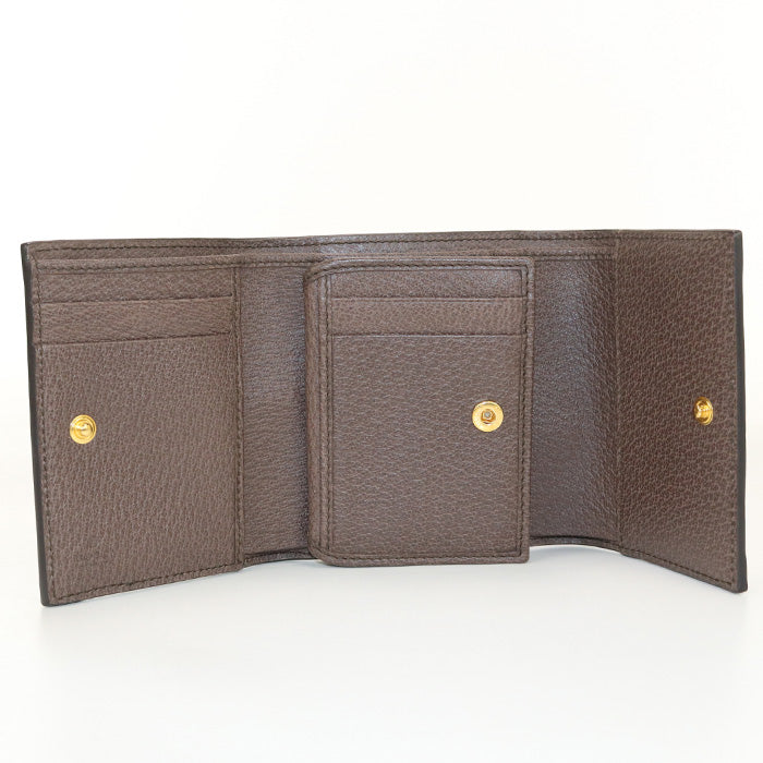 GUCCI GU84045 Tri-fold wallet Ofidia Three fold wallet GG Supreme Beige Women