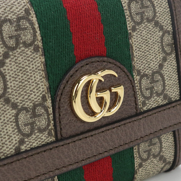 GUCCI GU84045 Tri-fold wallet Ofidia Three fold wallet GG Supreme Beige Women
