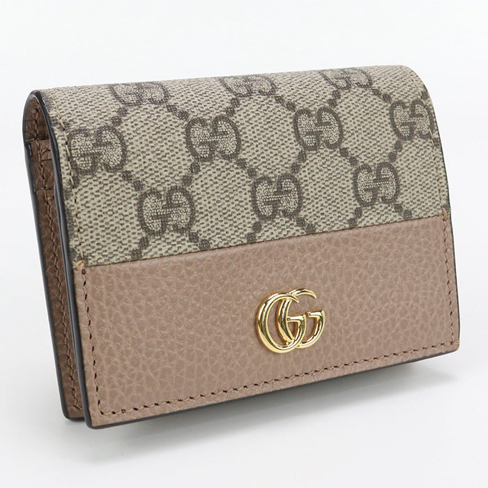GUCCI 658610 17WAG 5788 Bi-fold wallet Card Case wallet Compact wallet GG Supreme Canvas,leather Multi Women