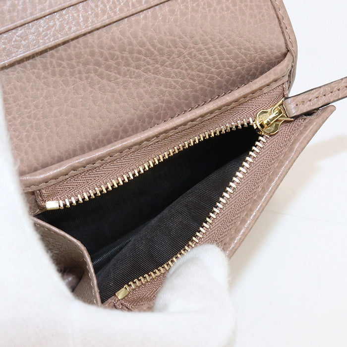 GUCCI 658610 17WAG 5788 Bi-fold wallet Card Case wallet Compact wallet GG Supreme Canvas,leather Multi Women