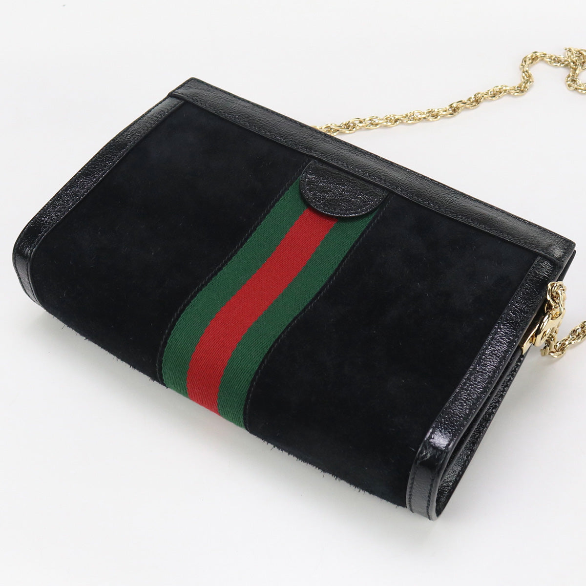 GUCCI 503877 Small Shoulder Bag Ofidia Shoulder Suede/leather black Women