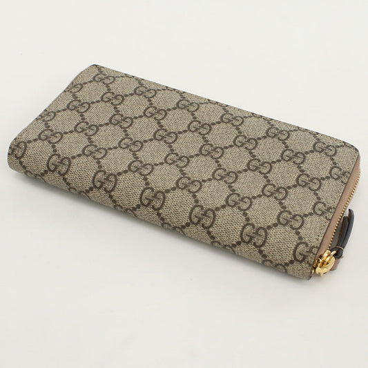 GUCCI GU86361 Zip around wallet Double G PurseZip GG Supreme beige Women