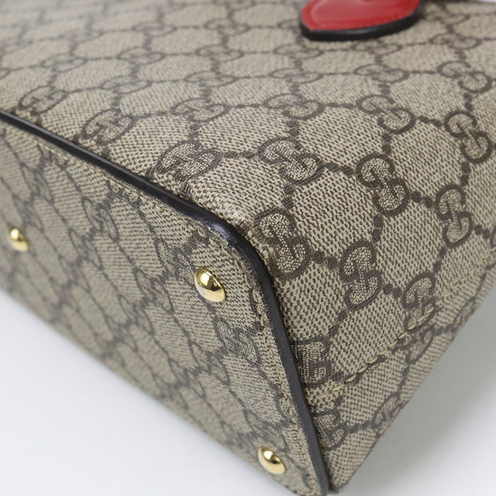 GUCCI 453117 Handbag GG Supreme 2WAY handbag PVC, leather multicolor Women