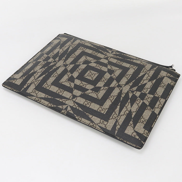 GUCCI 411417 Clutch bag GG Kaleido GG Supreme beige mens