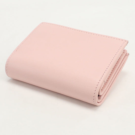 GUCCI 790063 Wallet Double G Folded wallet leather pink Women