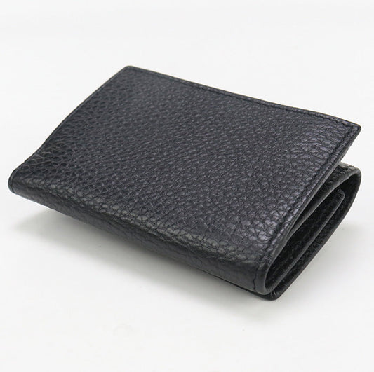 GUCCI 644407 Tri-fold wallet GG Marmont Double G Medium wallet leather black unisex