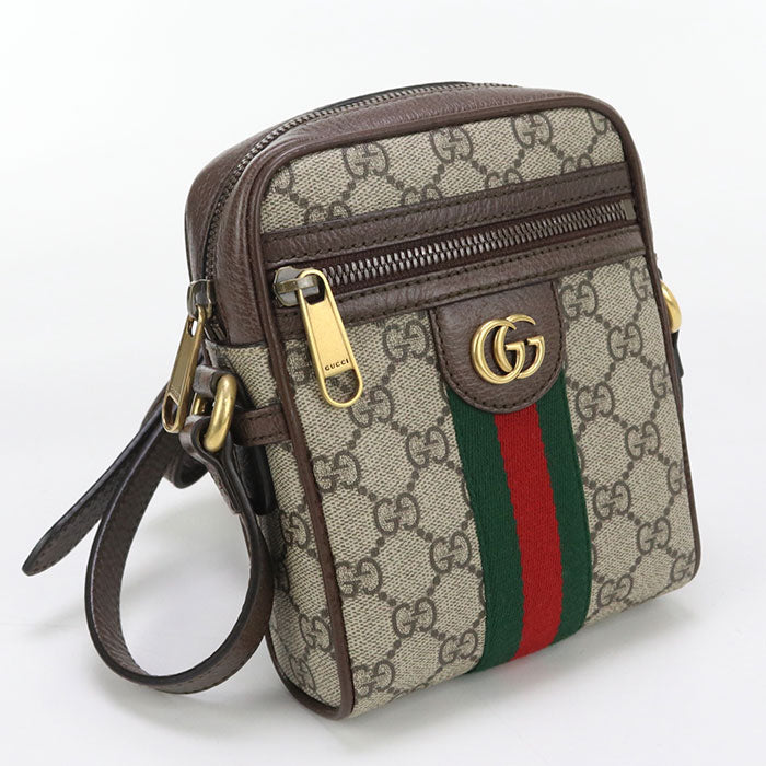 GUCCI 598127 GG Shoulder Bag Ofidia GG Supreme beige unisex