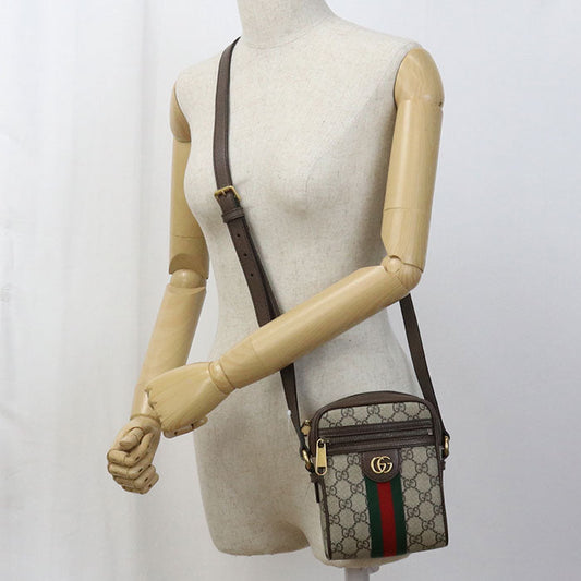 GUCCI 598127 GG Shoulder Bag Ofidia GG Supreme beige unisex
