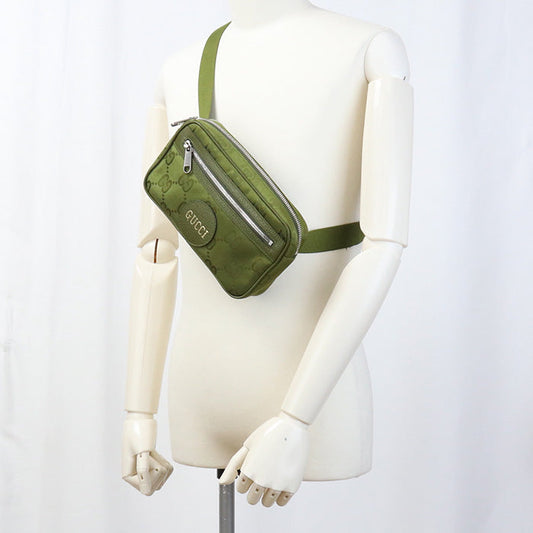 GUCCI GU89728 Belt bag Off the grid body bag Nylon green mens