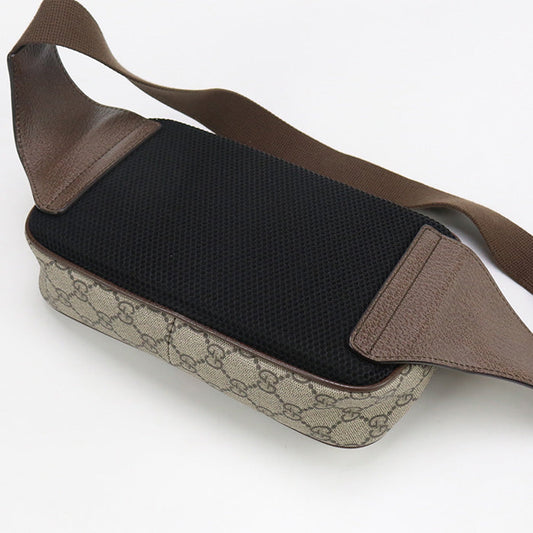 GUCCI 574796 Ofidia body bag GG Supreme Canvas black mens