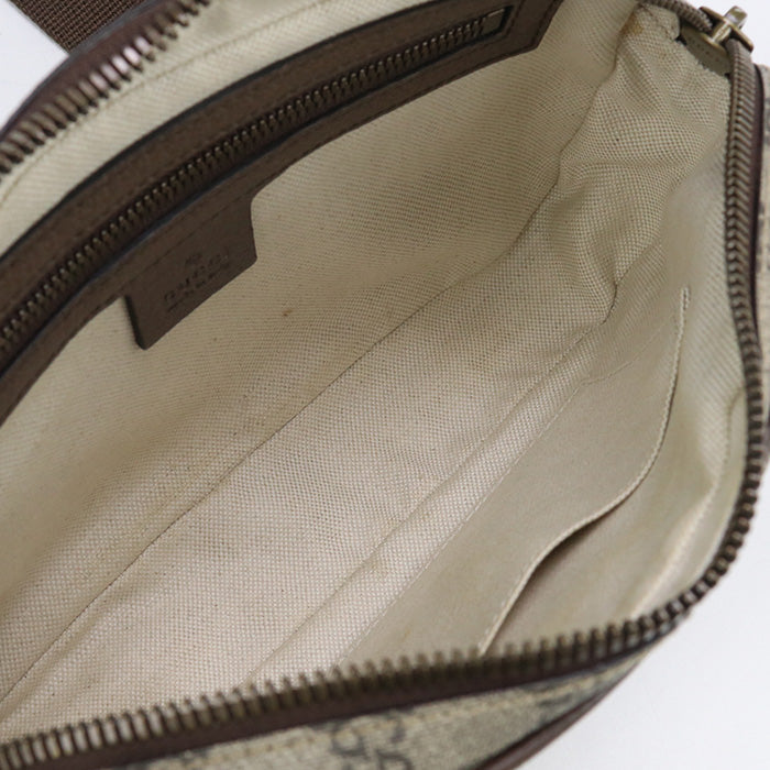 GUCCI 574796 Ofidia body bag GG Supreme Canvas black mens