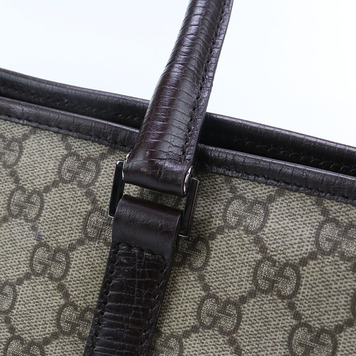 GUCCI GU90419 GG Supreme Tote Canvas Bag beige Women