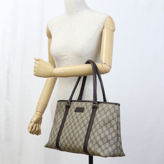 GUCCI GU90419 GG Supreme Tote Canvas Bag beige Women